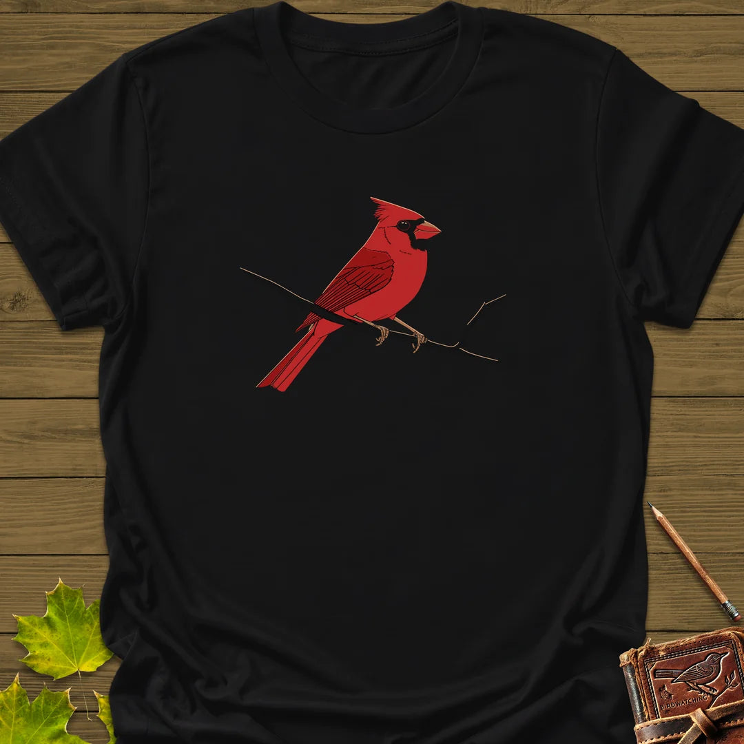 Crimson Perch T-Shirt in Black