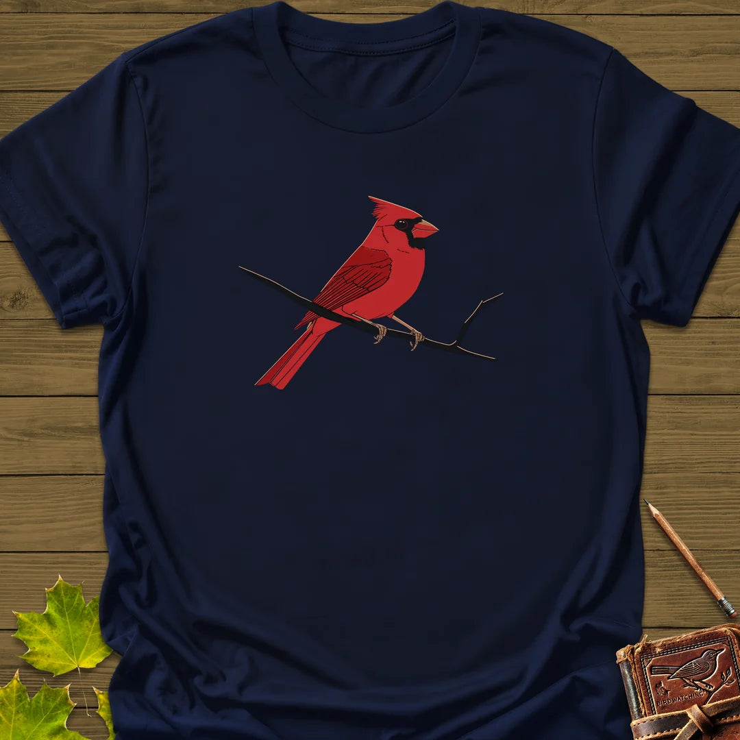 Crimson Perch T-Shirt in Navy
