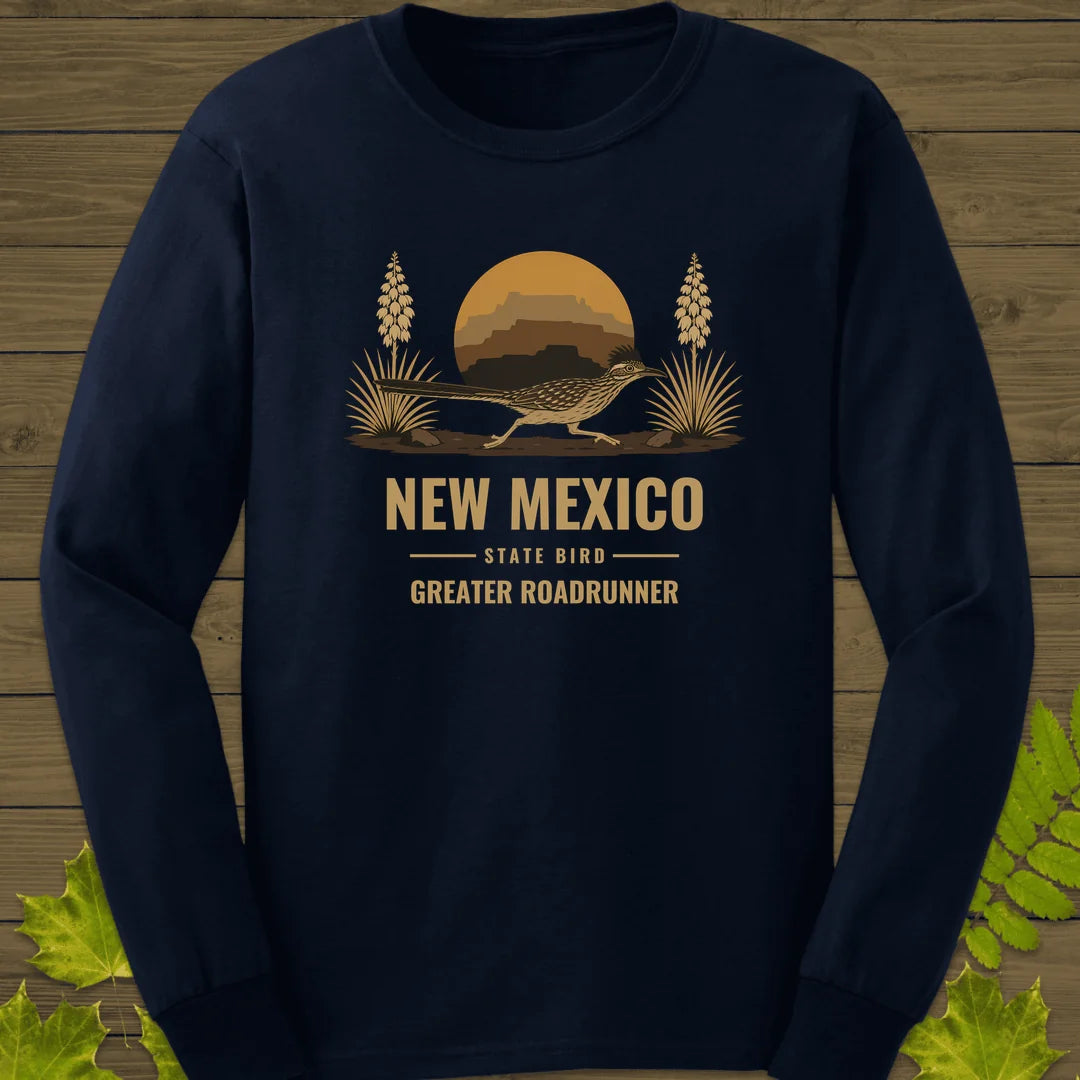 New Mexico State Bird Long Sleeve in Navy
