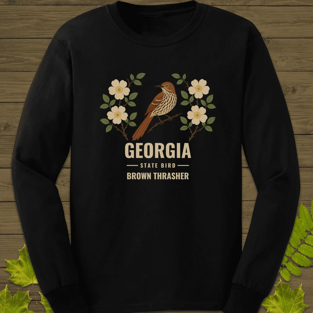Georgia State Bird Long Sleeve in Black