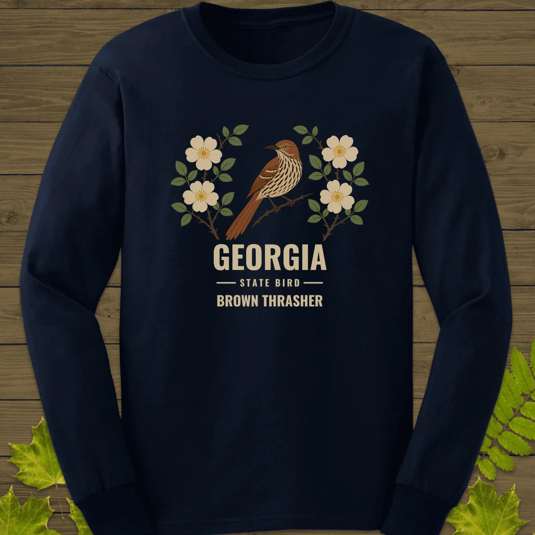 Georgia State Bird Long Sleeve in Navy