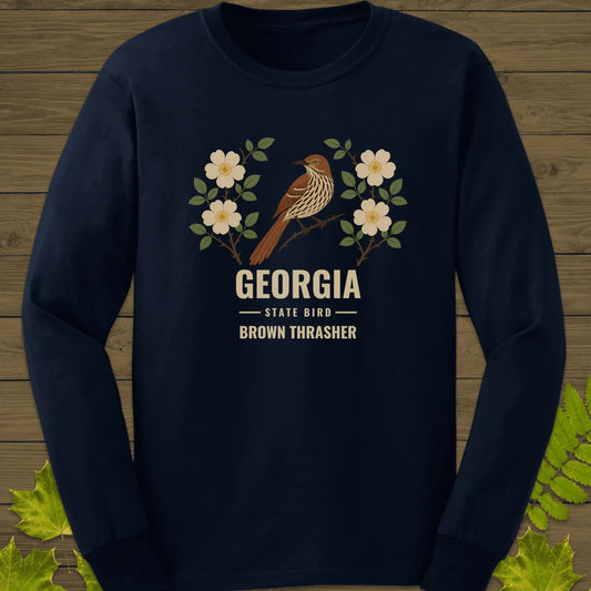 Georgia State Bird Long Sleeve in Navy