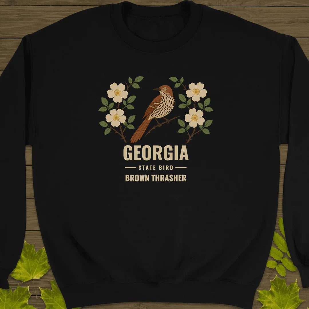 Georgia State Bird Sweatshirt in Black