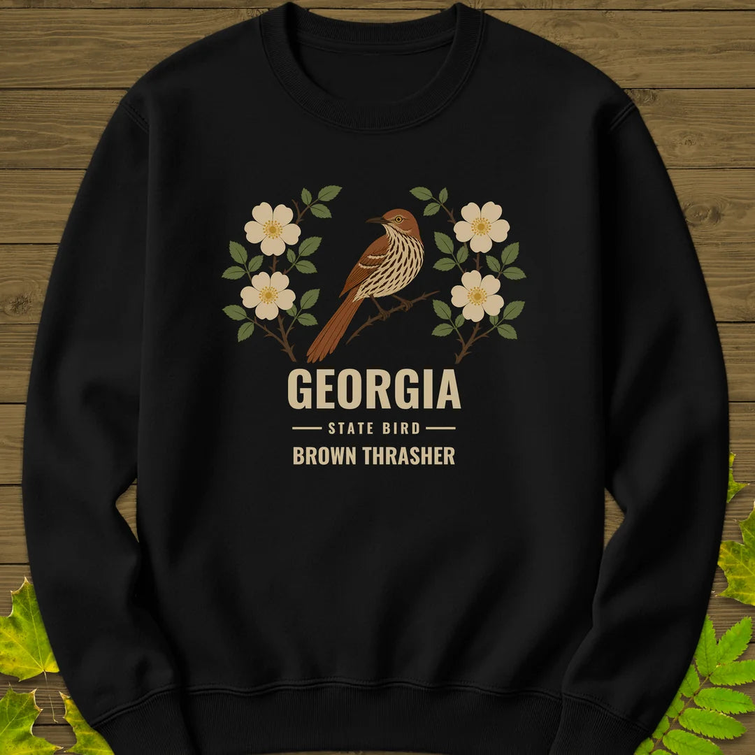 Georgia State Bird Sweatshirt in Black