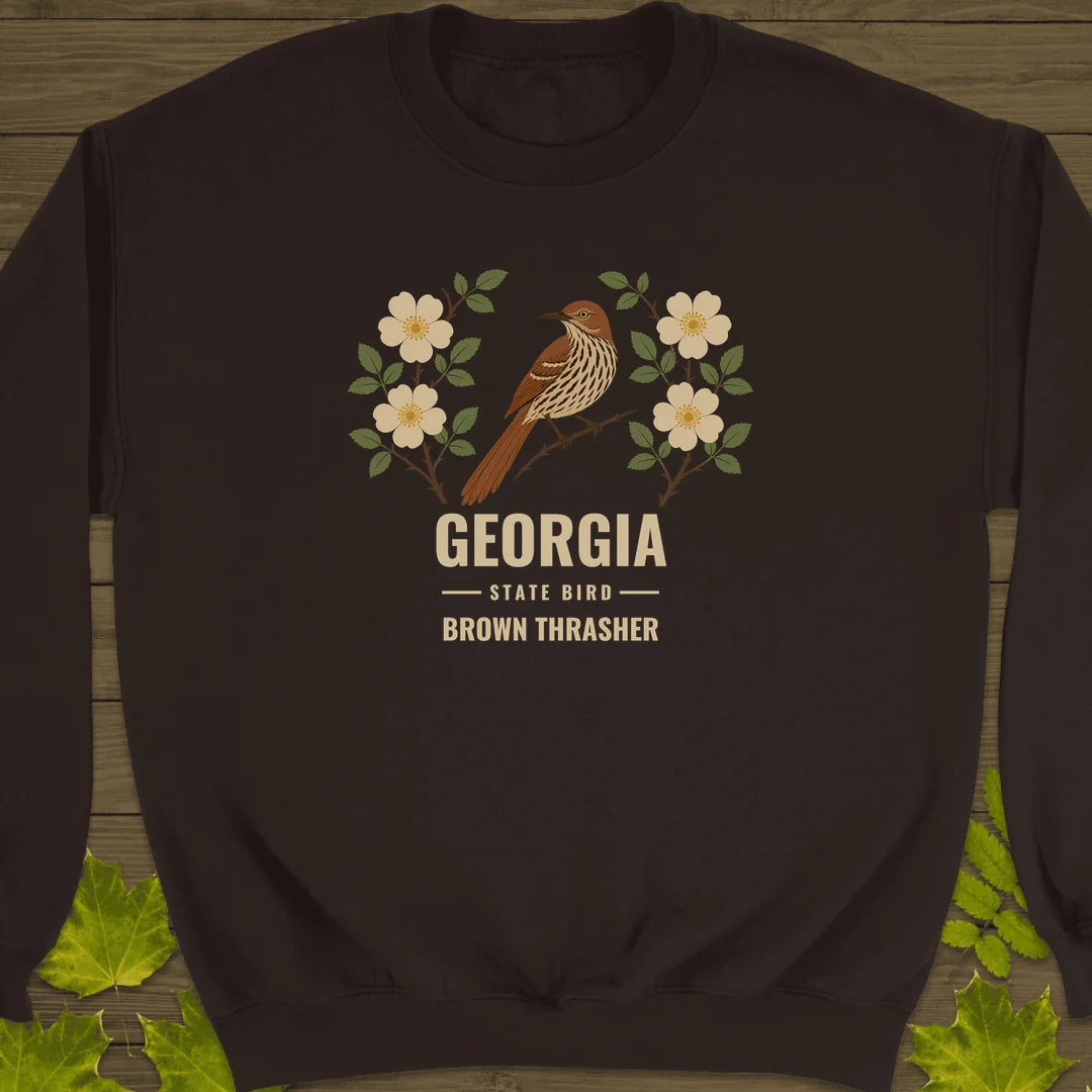 Georgia State Bird Sweatshirt in Dark Chocolate