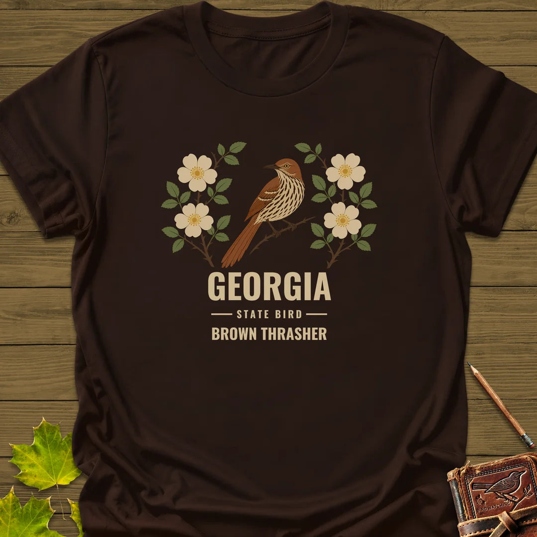 Georgia State Bird T-Shirt in Dark Chocolate