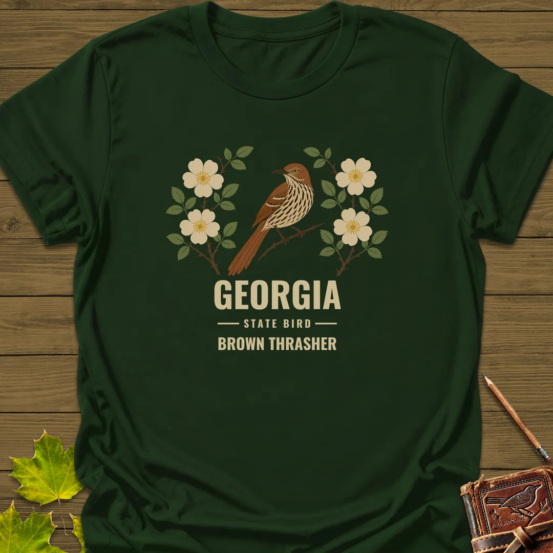 Georgia State Bird T-Shirt in Forest Green