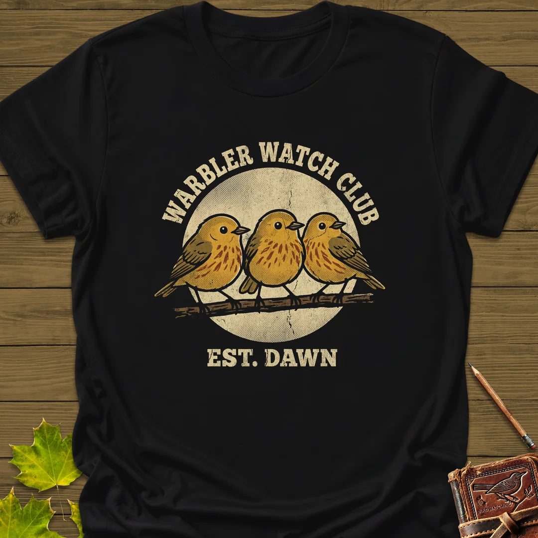 Warbler Watch Club T-Shirt in Black