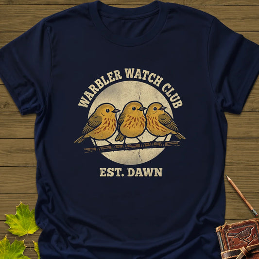 Warbler Watch Club T-Shirt in Navy