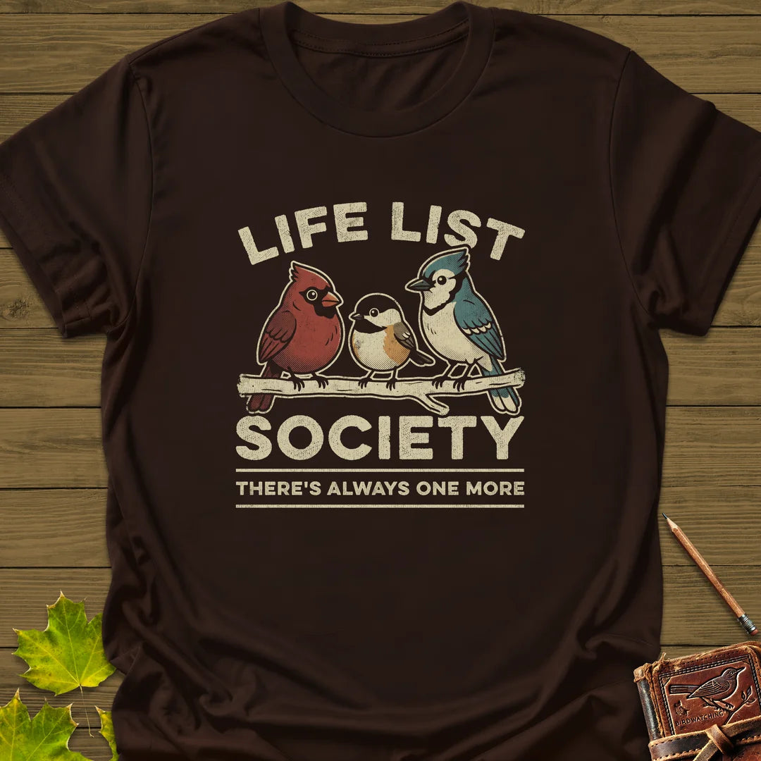 Life List Society T-Shirt in Dark Chocolate