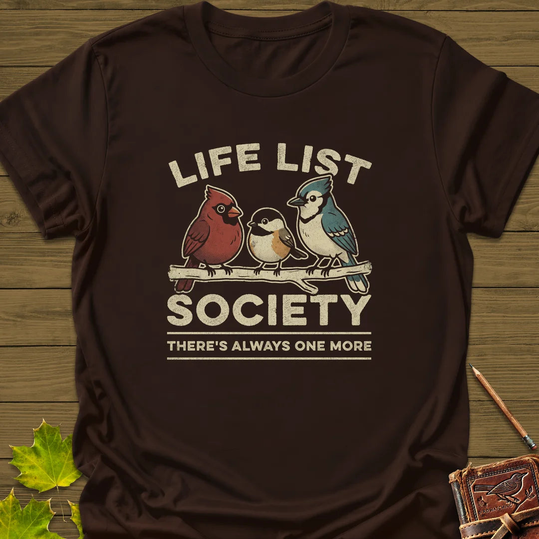 Life List Society T-Shirt in Dark Chocolate