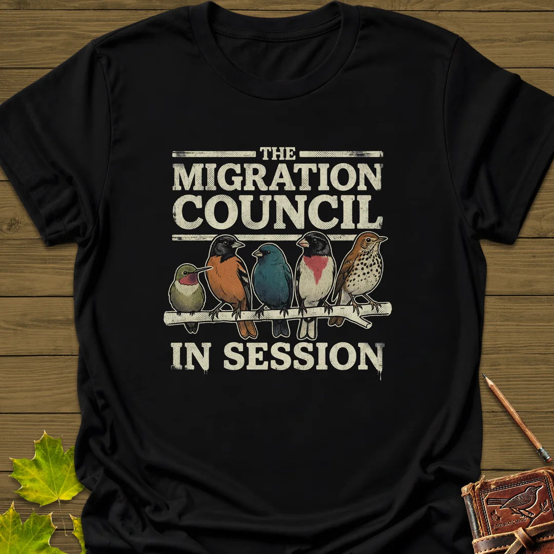 Council Meeting T-Shirt in Black