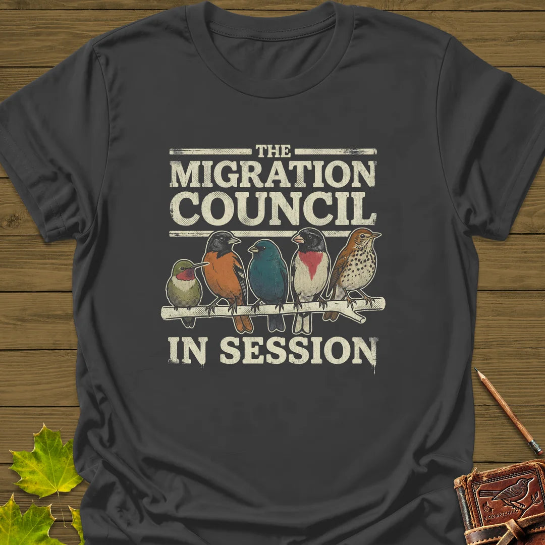 Council Meeting T-Shirt in Charcoal