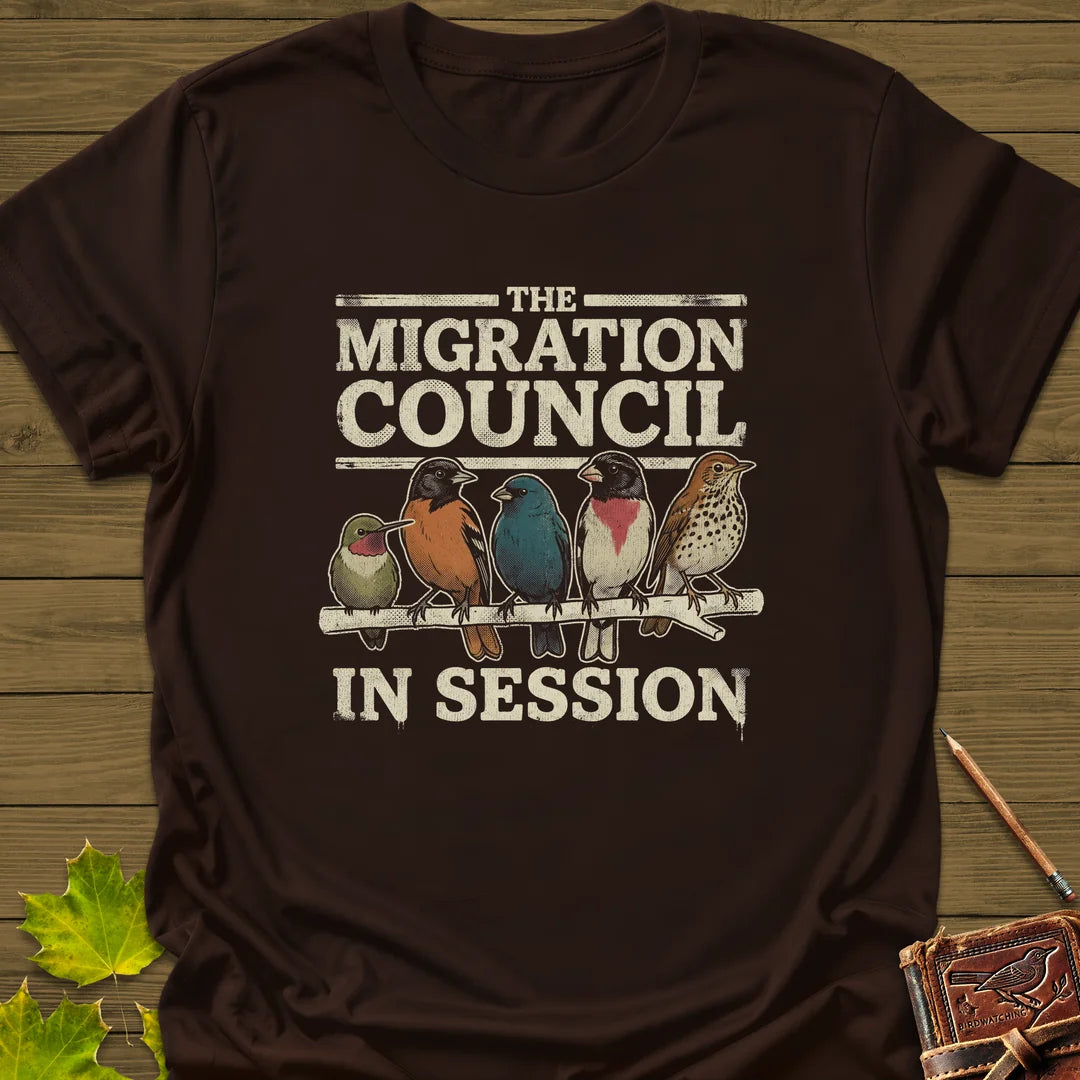Council Meeting T-Shirt in Dark Chocolate