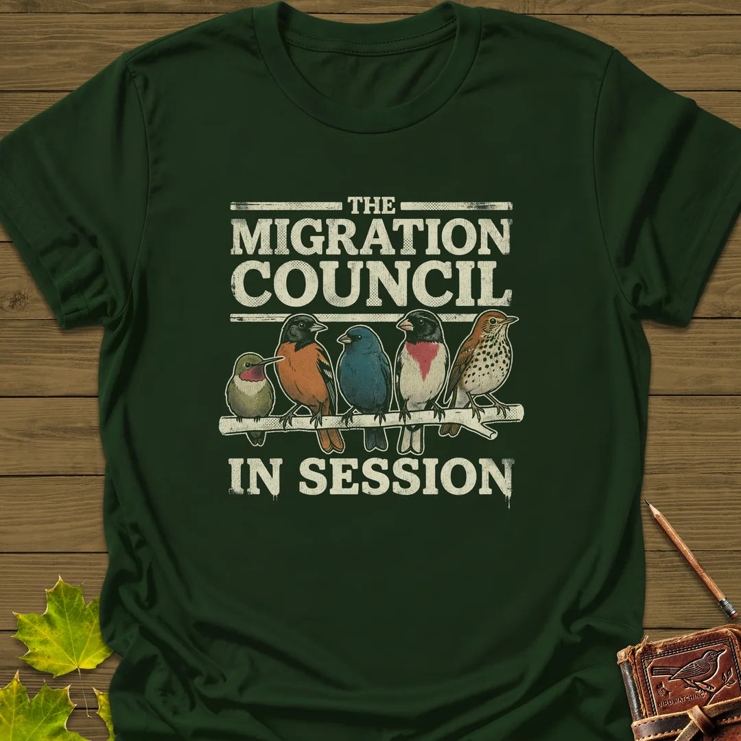 Council Meeting T-Shirt in Forest Green
