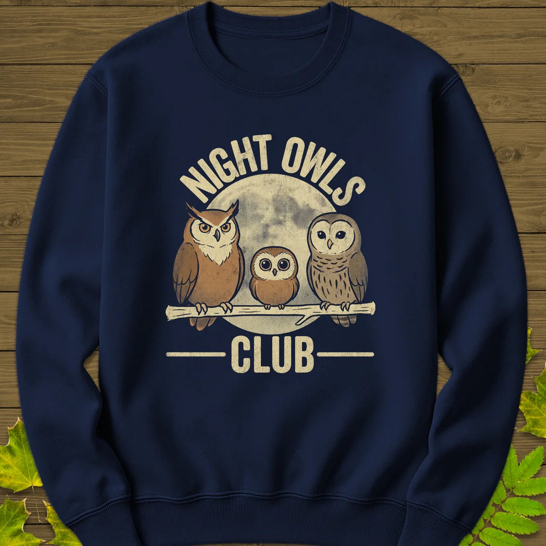 Night Owls Club Sweatshirt in Navy