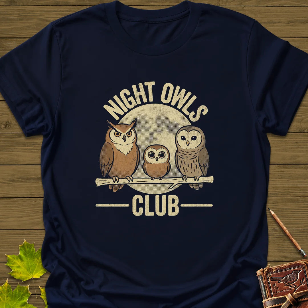 Night Owls Club T-Shirt in Navy
