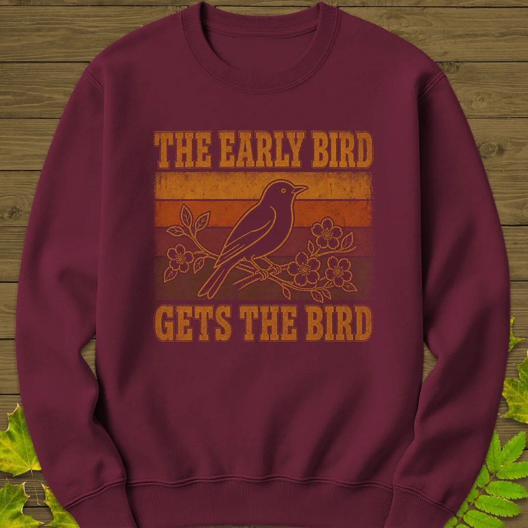 Early Riser Sweatshirt in Maroon