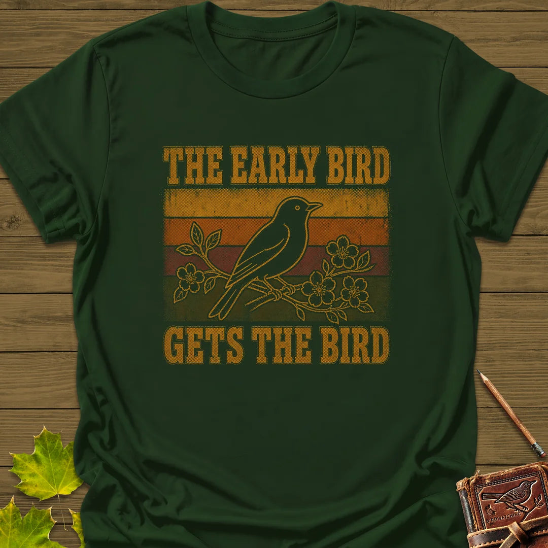 Early Riser T-Shirt in Forest Green