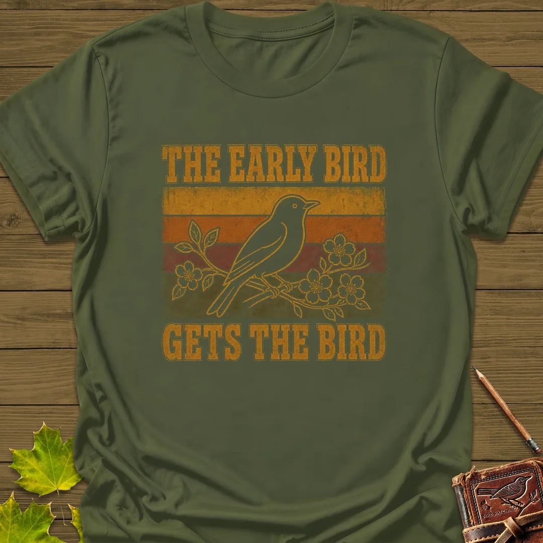 Early Riser T-Shirt in Military Green