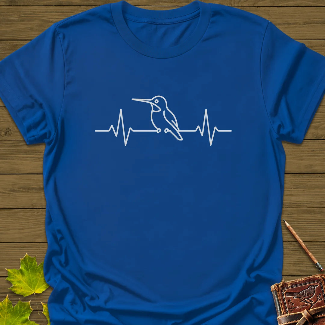 Heartbeat Hummingbird T-Shirt in Royal