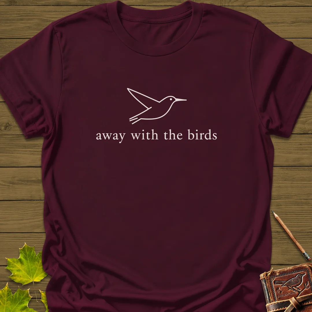 Flight Escape T-Shirt in Maroon