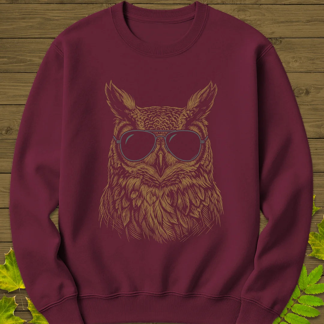 Wise Vision Sweatshirt in Maroon