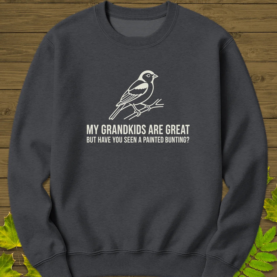 Painted Bunting Pride Sweatshirt in Dark Heather