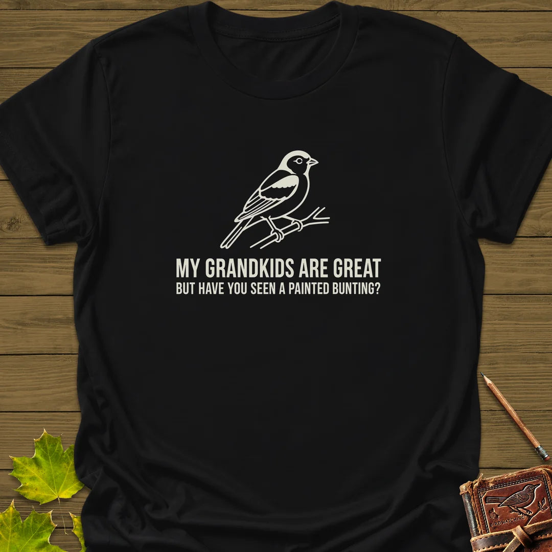 Painted Bunting Pride T-Shirt in Black