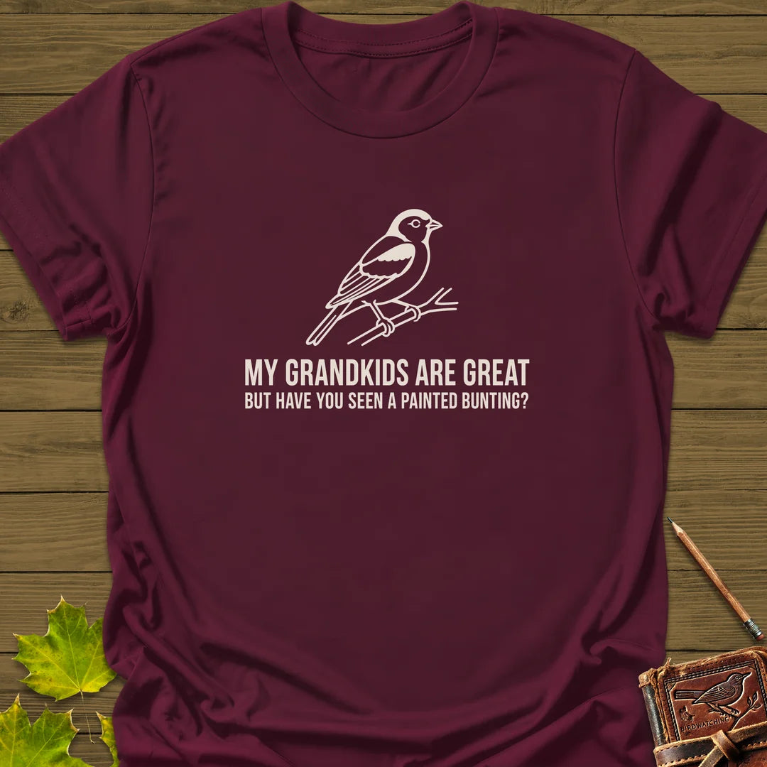 Painted Bunting Pride T-Shirt in Maroon