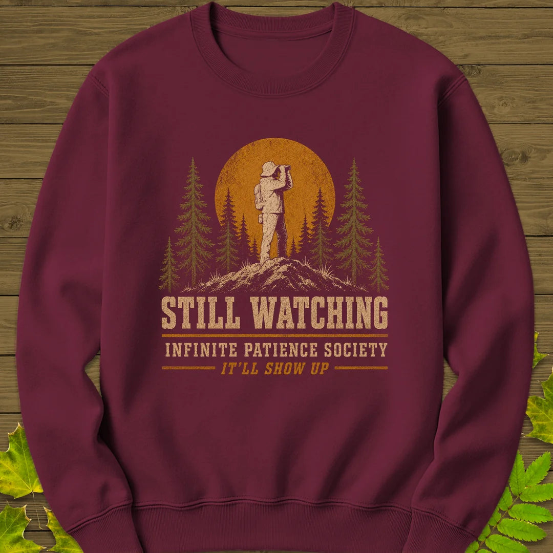 Infinite Patience Sweatshirt in Maroon