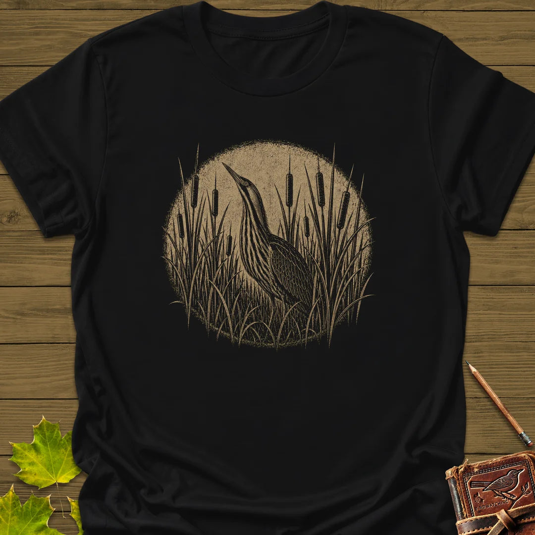 Hidden Bittern T-Shirt in Black