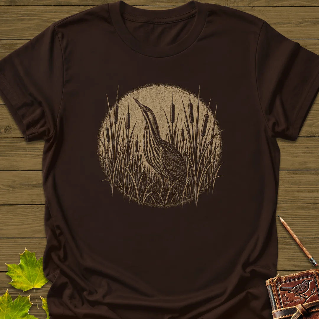 Hidden Bittern T-Shirt in Dark Chocolate