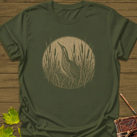 Hidden Bittern T-Shirt in Military Green