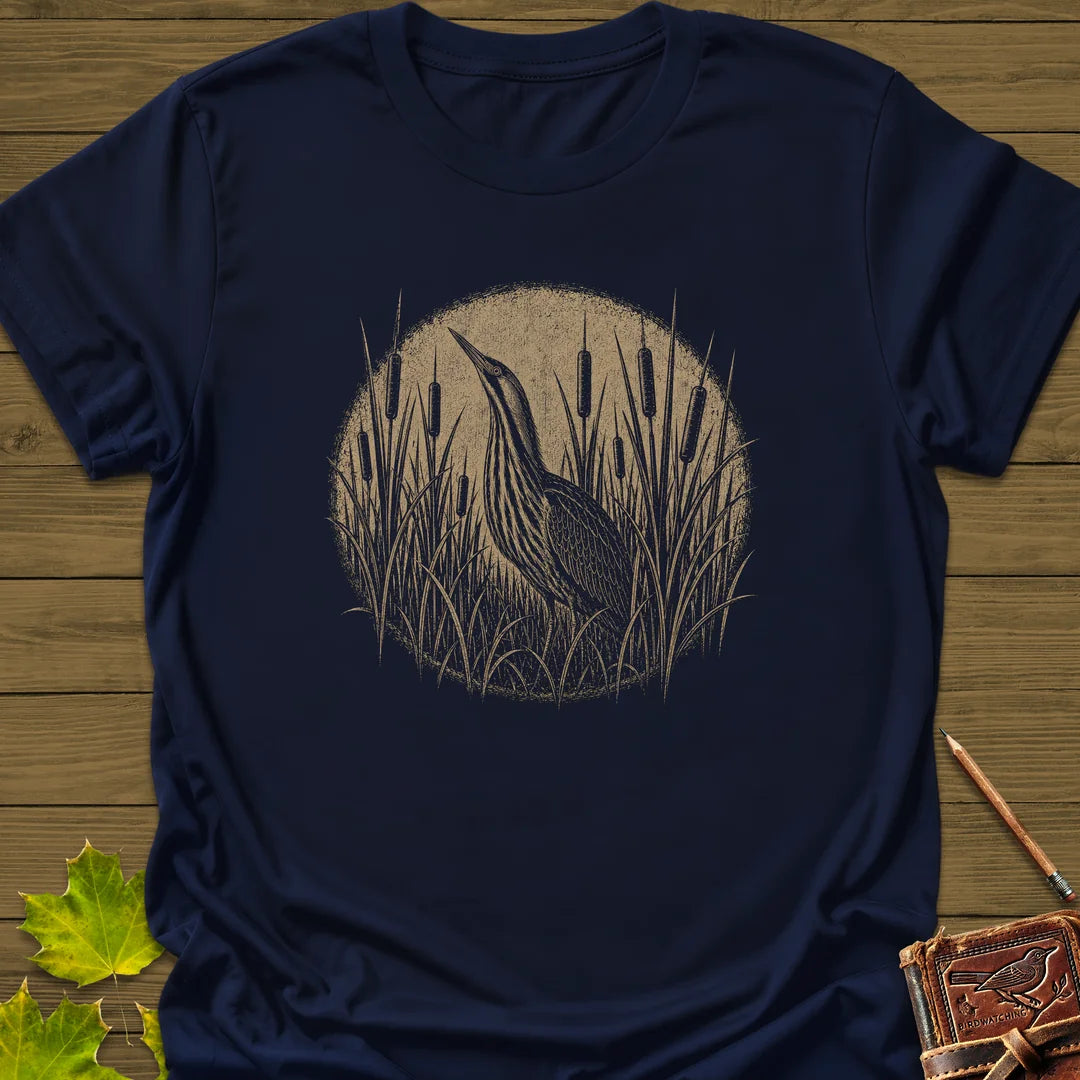 Hidden Bittern T-Shirt in Navy