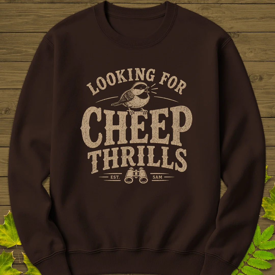 Cheep Thrills Sweatshirt in Dark Chocolate