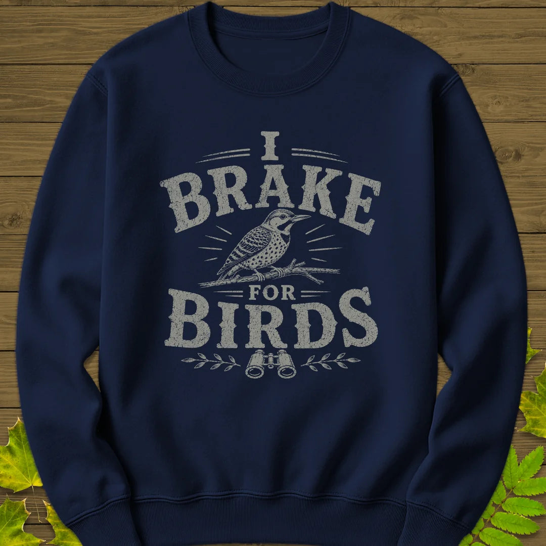 Brake For Birds Sweatshirt in Navy