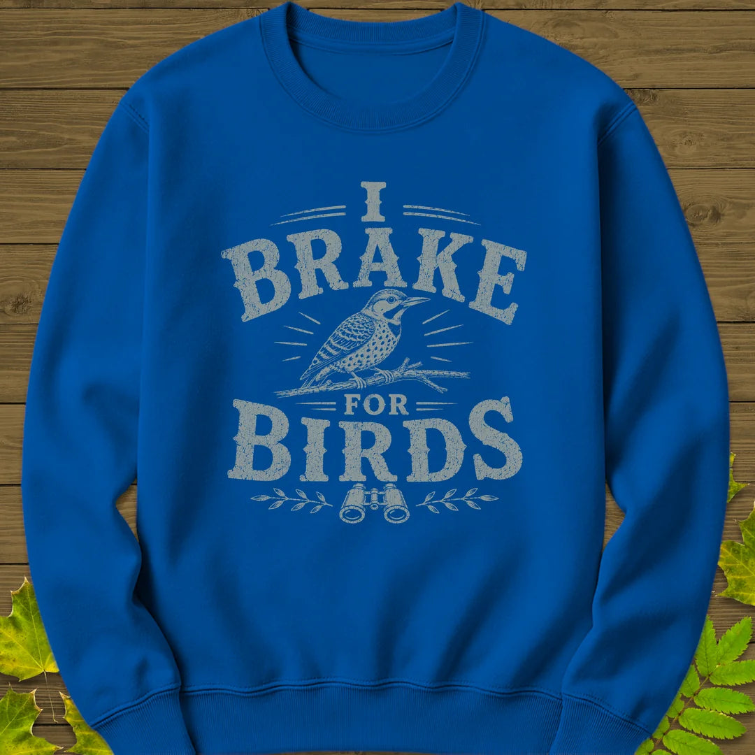 Brake For Birds Sweatshirt in Royal