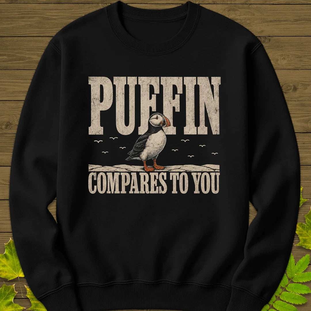 Puffin Compares Sweatshirt in Black