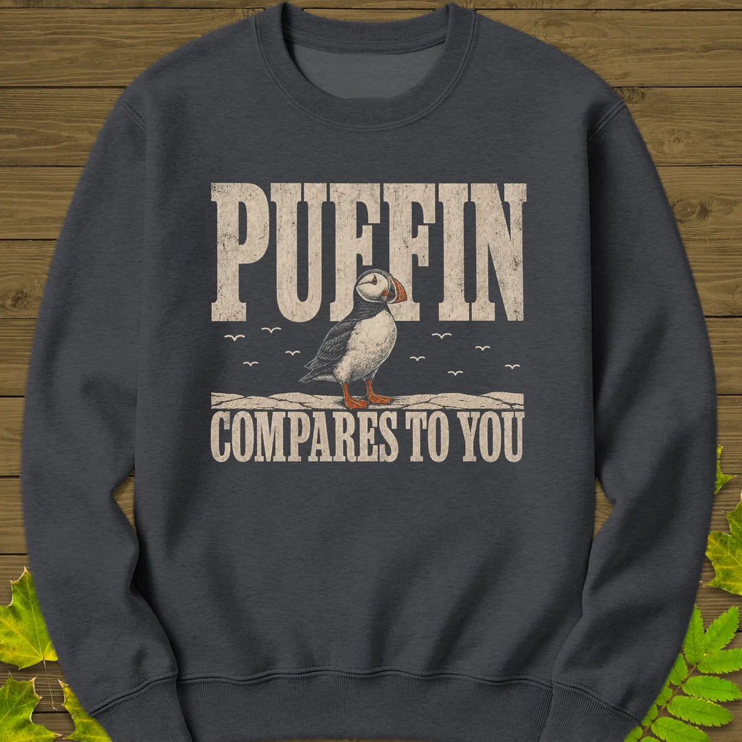 Puffin Compares Sweatshirt in Dark Heather