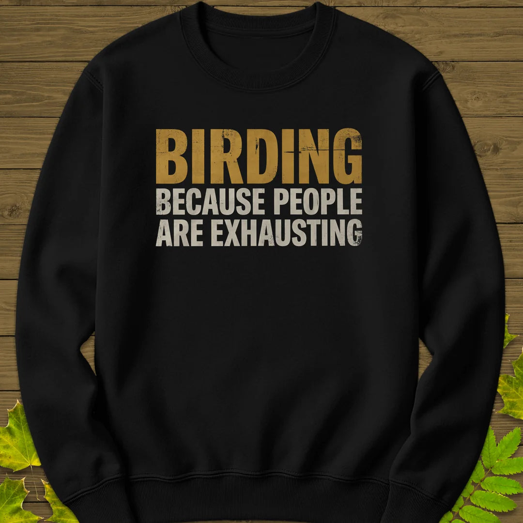 People Are Exhausting Sweatshirt in Black