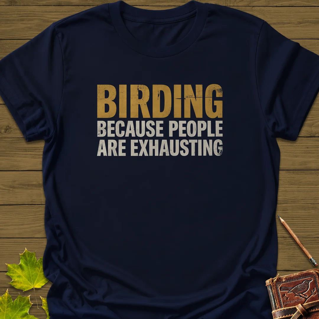 People Are Exhausting T-Shirt in Navy