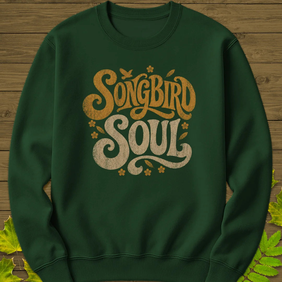 Songbird Soul Sweatshirt in Forest Green