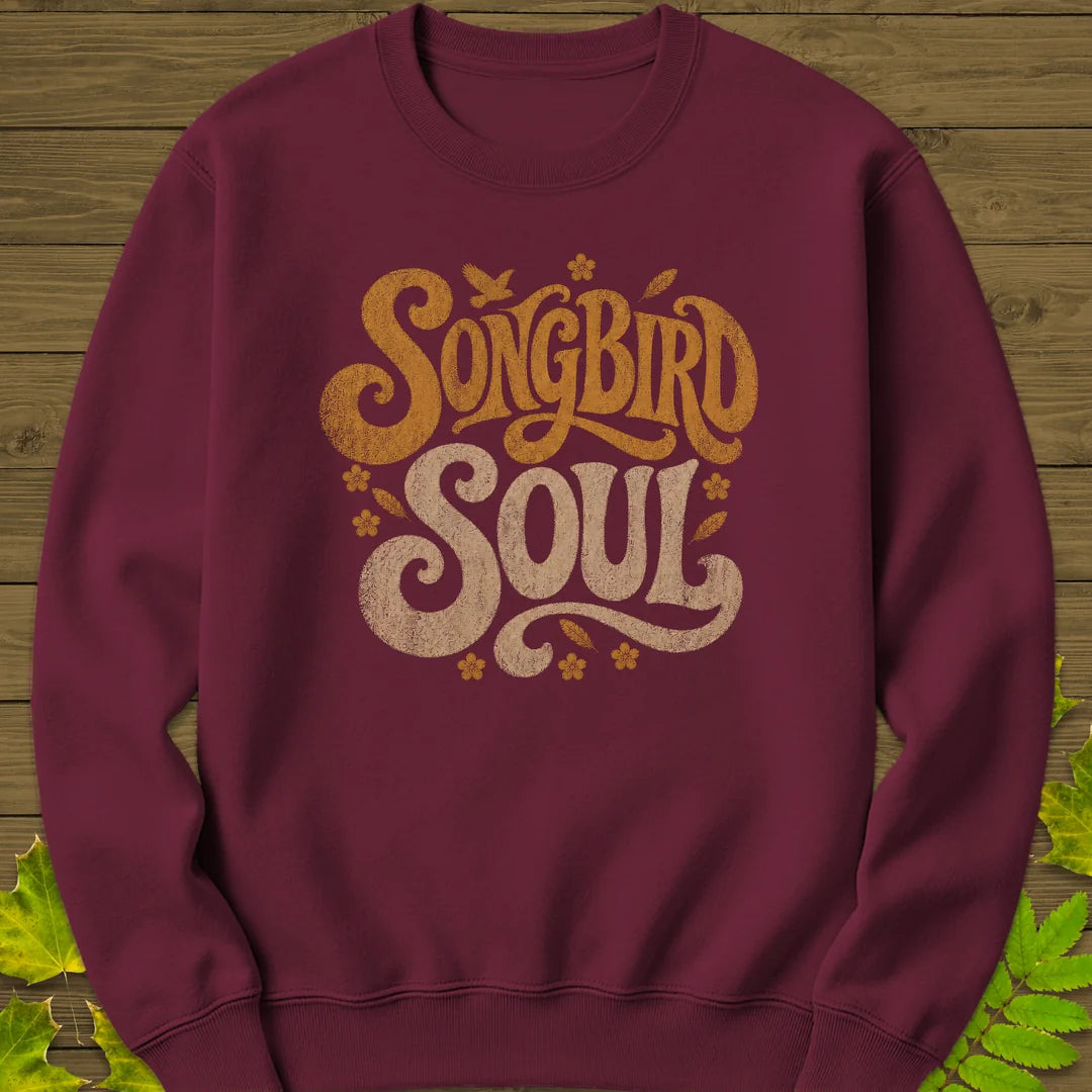 Songbird Soul Sweatshirt in Maroon