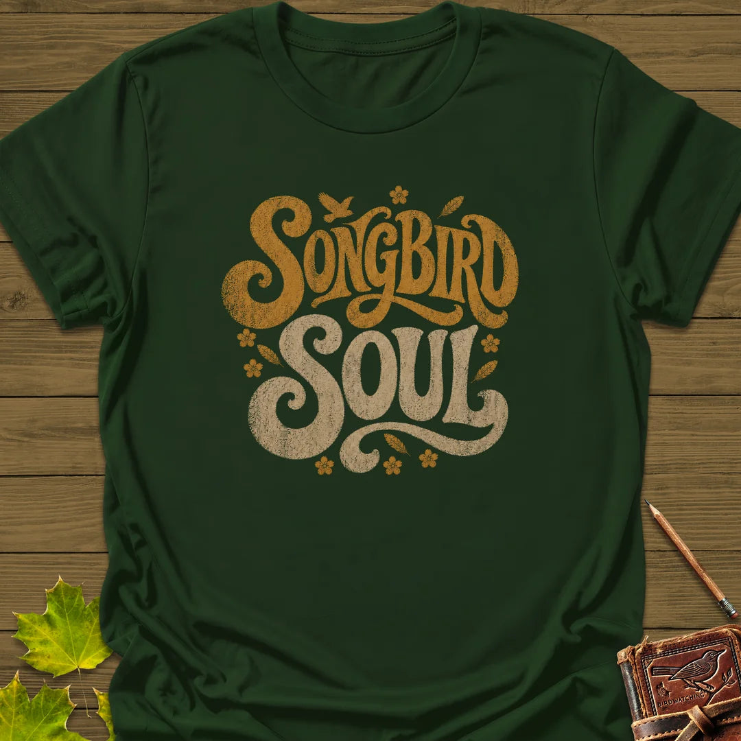 Songbird Soul T-Shirt in Forest Green