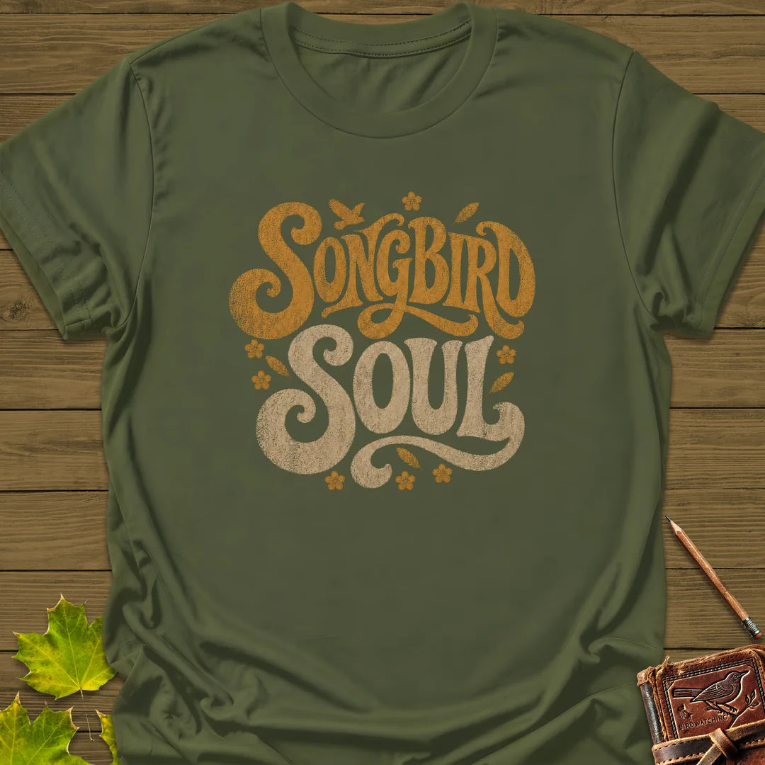 Songbird Soul T-Shirt in Military Green