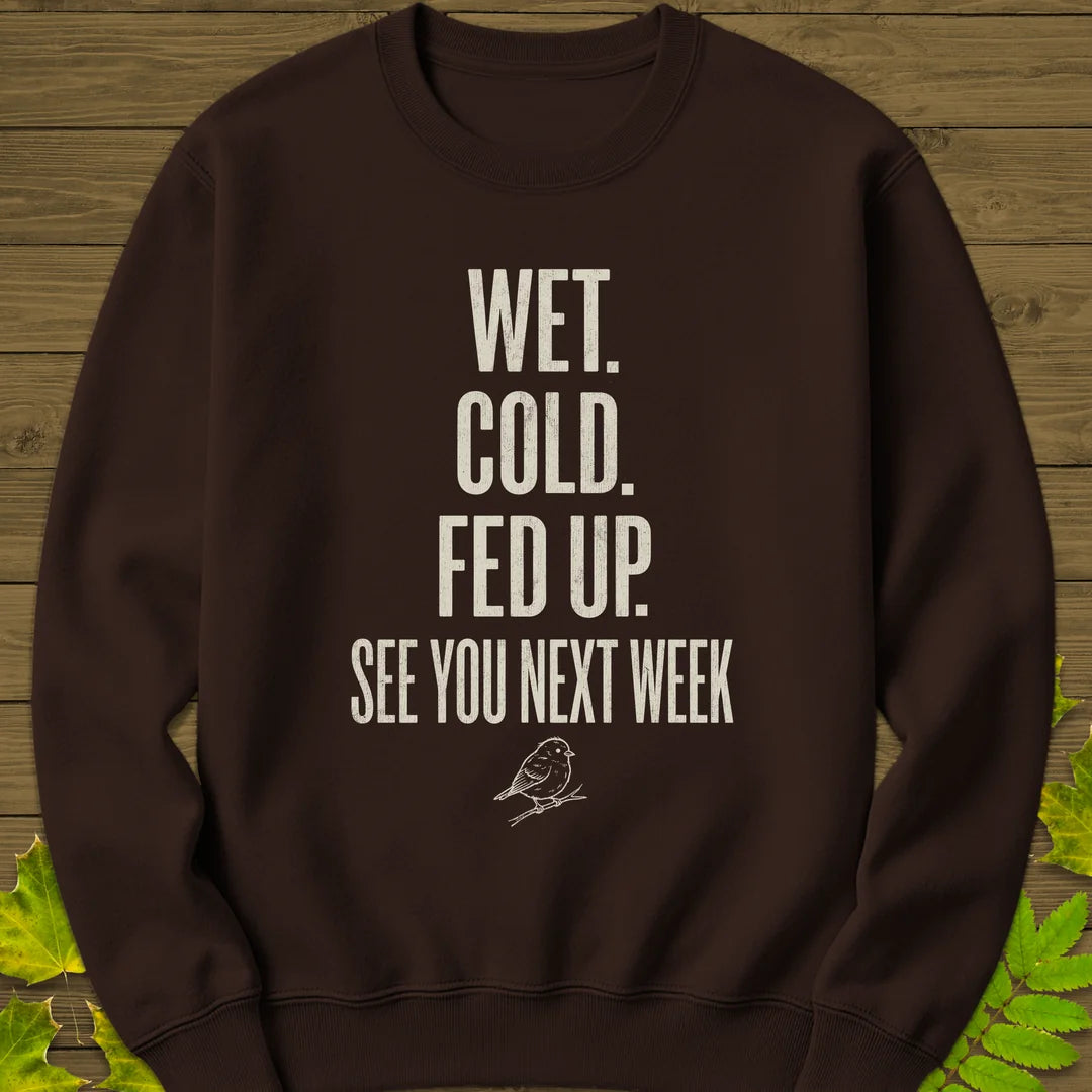 Fed Up Sweatshirt in Dark Chocolate