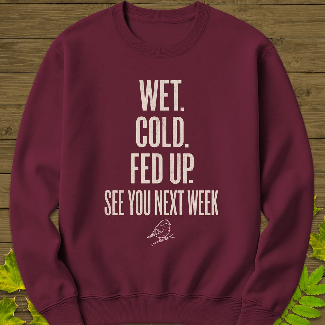 Fed Up Sweatshirt in Maroon