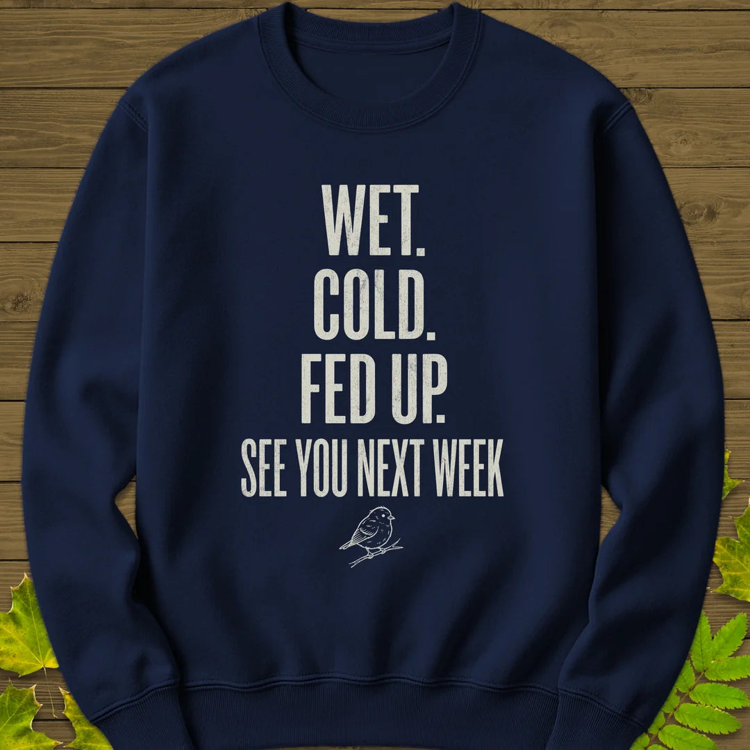 Fed Up Sweatshirt in Navy