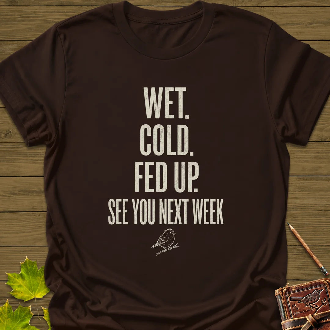 Fed Up T-Shirt in Dark Chocolate